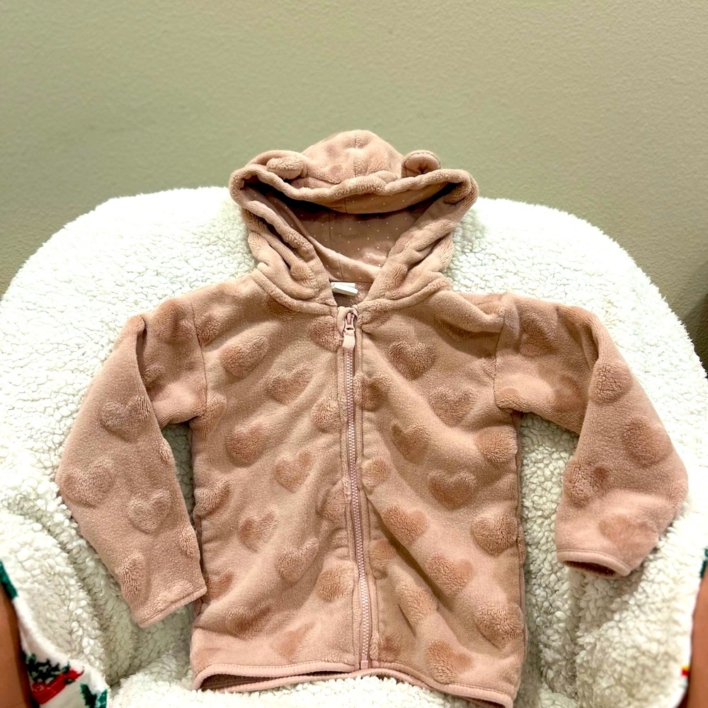 H&M 2T heart shaped jacket